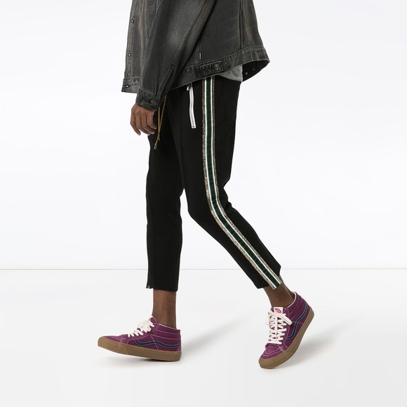 Rhude elasticated-waist sweatpants green/gold men - Picture 1 of 9